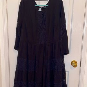 Torrid black knee length dress